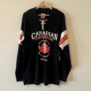 Canadian Heritage Large Branded Pullover Sweater